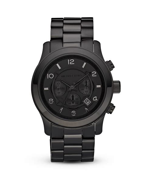 michael kors black watch men.